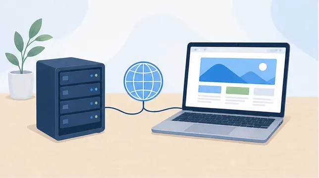サーバーとドメインを含むWebサイト運用環境