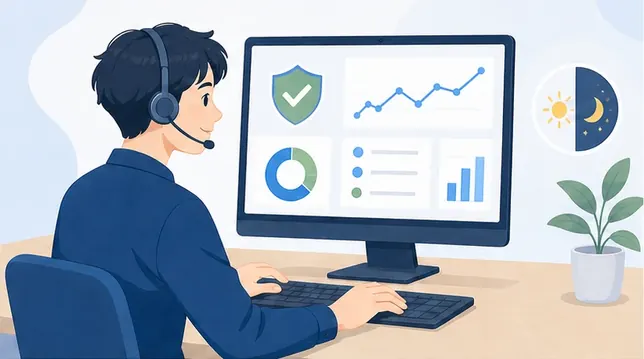 24時間のサイト監視とセキュリティ対策
