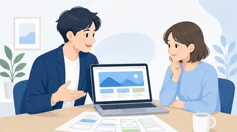 担当者がお客様の要望をヒアリングしている様子